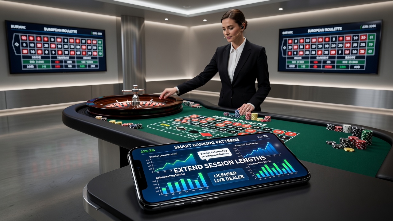 Live-Dealer-Roulette auf Smartphones mit integrierten Banking-Optionen in regulierten Märkten